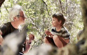 happy healthy elderly people improving his health with dairy protein